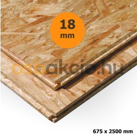 18mm OSB lap NÚTFÉDERES 675X2500mm